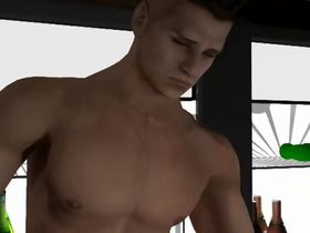 Монстр на заправке огромным писюном жестоко изнасиловал парня в очко и в рот