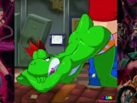 Подборка гейского анального секса с участием героев игры супер Марио